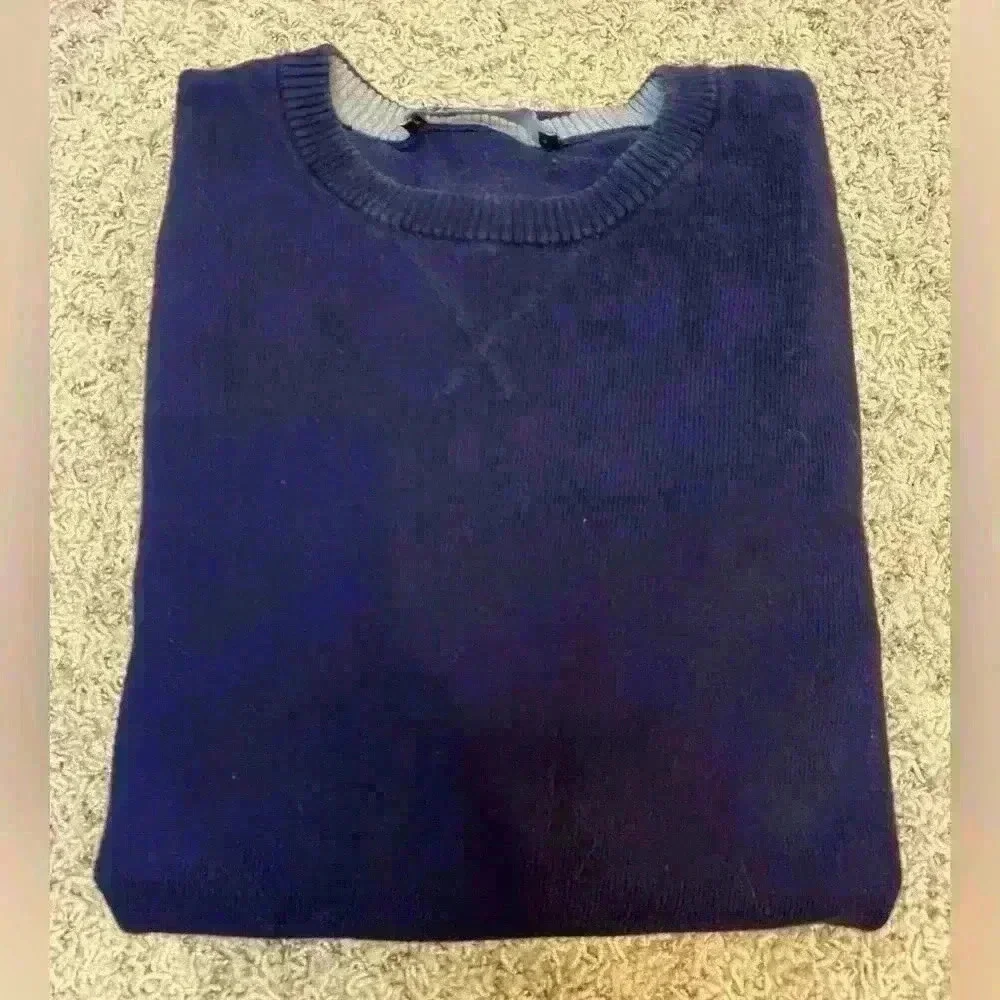 GAP Navy CASHMERE Blend Mens Crew Neck Sweater Large